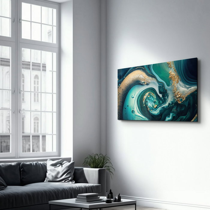Wallity Pintura Decorativa de Vidrio Templado Multicolor 70 x 110 cm